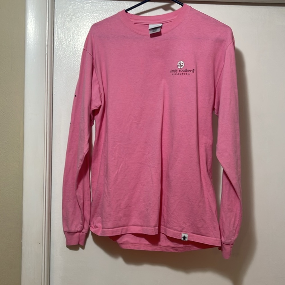 Simply Southern Georgia Pink Graphic Long Sleeve Shirt size medium - Picture 4 of 5